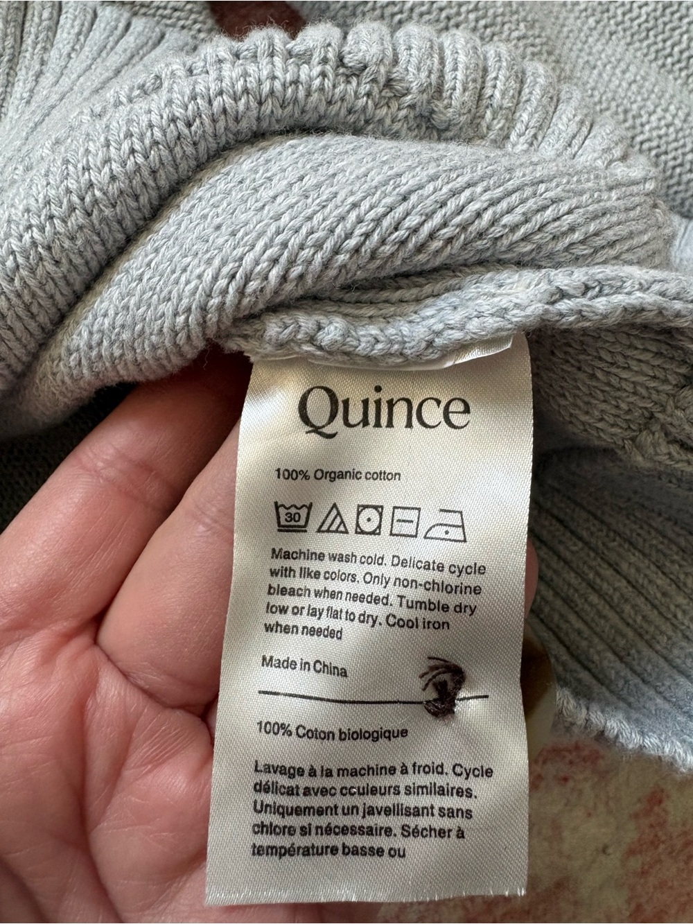 Quince 100% Organic Cotton Cropped Cardigan - Picture 8 of 8